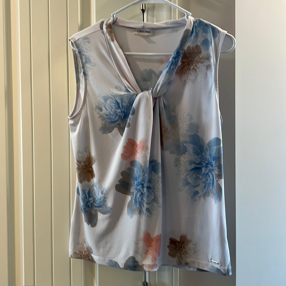 Calvin Klein sleeveless blouse